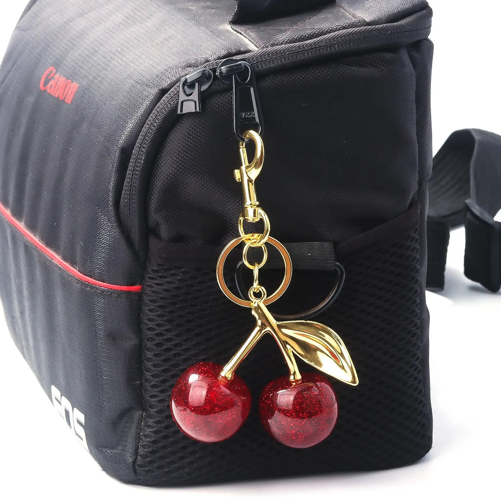 6 styles of cherry pendants suitable for coach bags women's handbags, shoulder bags, and keychain accessories Bag Accessories