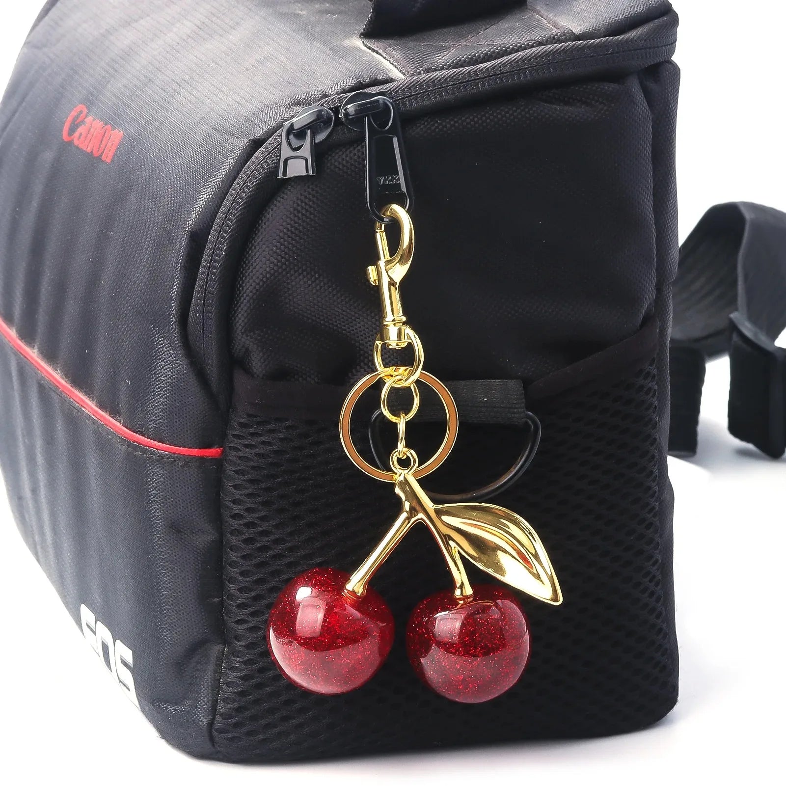 6 styles of cherry pendants suitable for coach bags women's handbags, shoulder bags, and keychain accessories Bag Accessories
