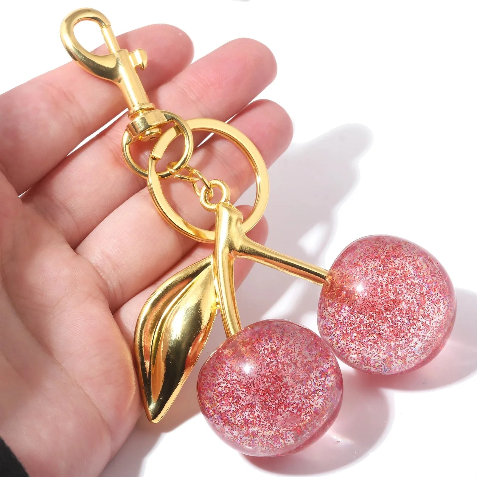 6 styles of cherry pendants suitable for coach bags women's handbags, shoulder bags, and keychain accessories Bag Accessories
